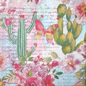 CACTUS Y FLORES