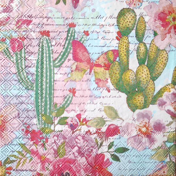 CACTUS Y FLORES