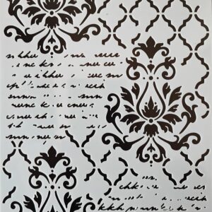 Texto  y greca 14 x 17 cm.