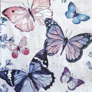 MARIPOSAS GRANDES TONOS LILAS